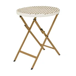 Ensemble table et chaises de jardin en résine naturelle - Bellano