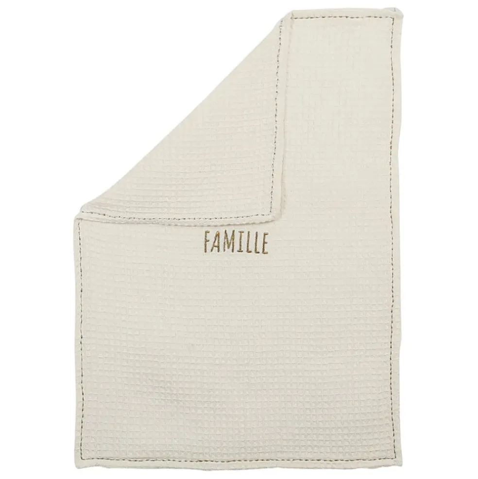 Essuie mains en coton ecru 50x70cm - Beezz