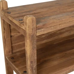 Etagère 3 niveaux en bois recyclé naturel 90x35xh100cm - Campagne