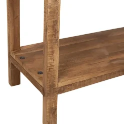 Etagère 3 niveaux en bois recyclé naturel 90x35xh100cm - Campagne