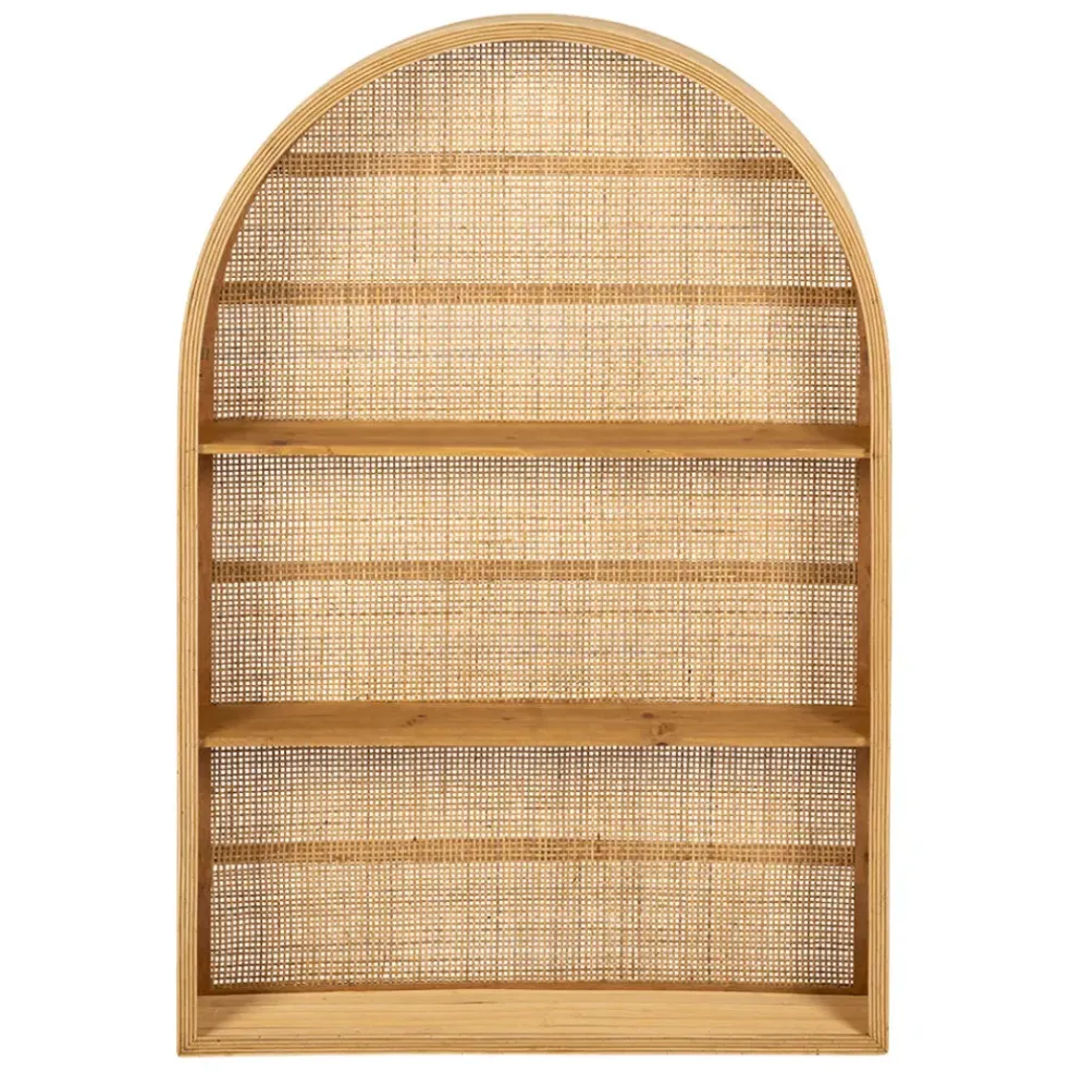 Etagère murale 3 niveaux en rotin naturel H91cm - Essencia