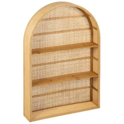 Etagère murale 3 niveaux en rotin naturel H91cm - Essencia
