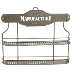 Etagère pour pot à épices en fer gris - manufacture