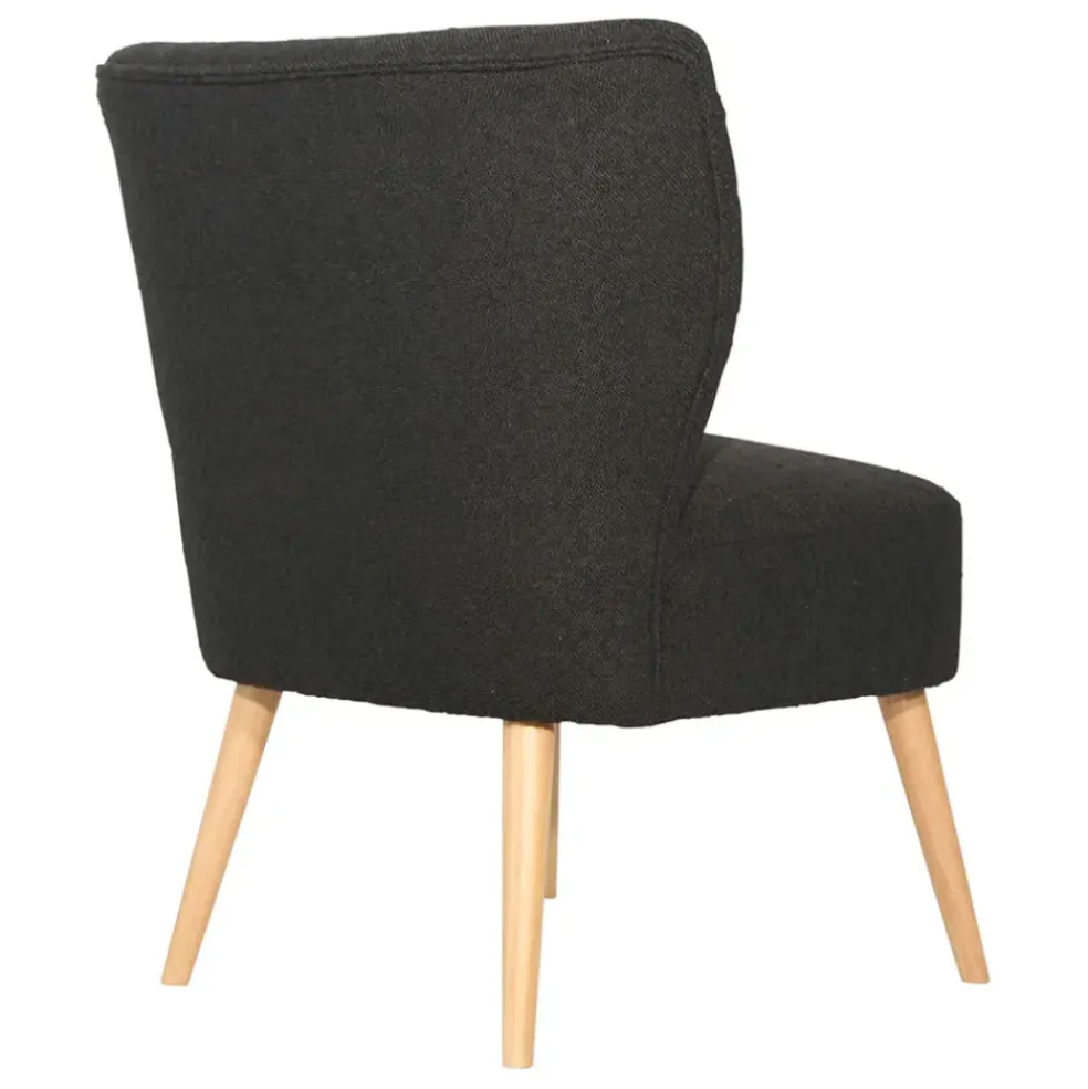 Fauteuil bouclette anthracite - Eleonor