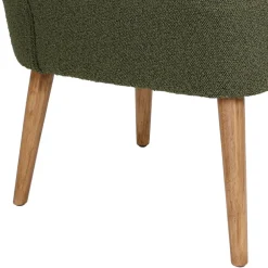 Fauteuil bouclette vert - Eleonor