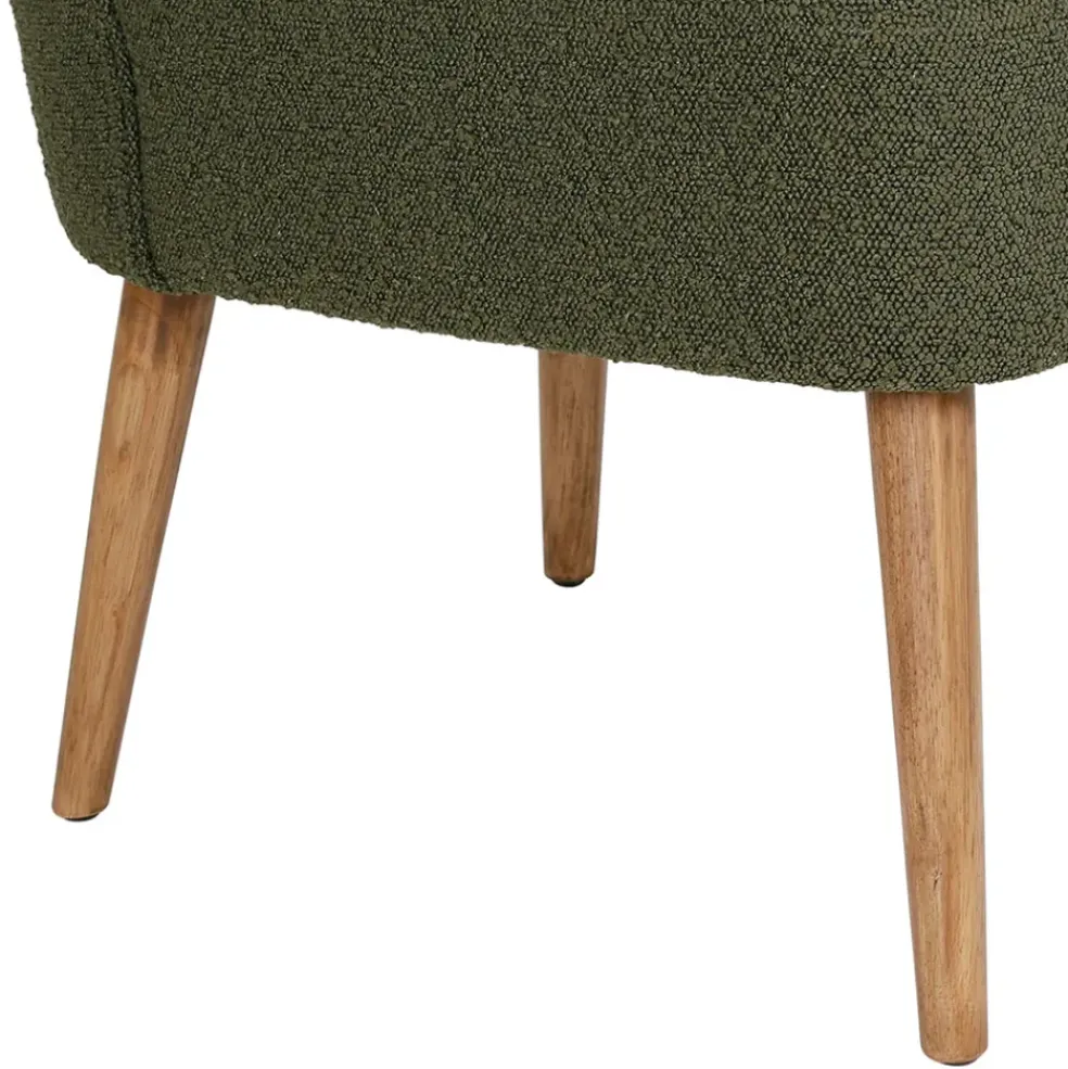 Fauteuil bouclette vert - Eleonor