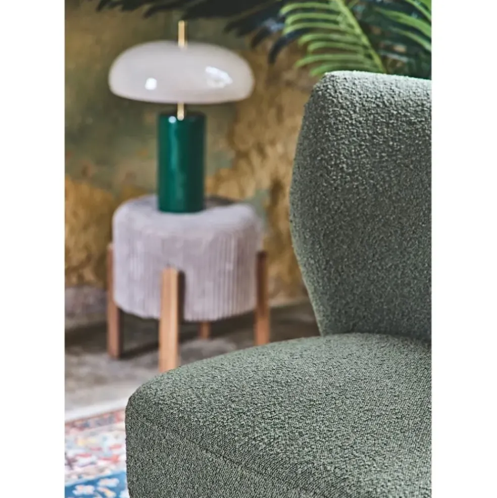 Fauteuil bouclette vert - Eleonor