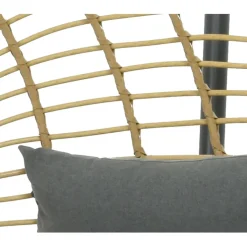 Fauteuil de jardin oeuf suspendu en resine tressée - Riga