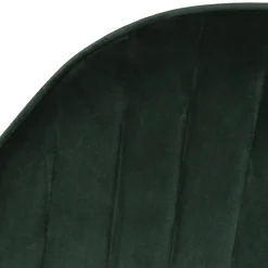 Fauteuil de salle à manger en velours vert - Ben
