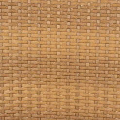 Fauteuil d'extérieur en acier et effet cannage naturel - Malaya