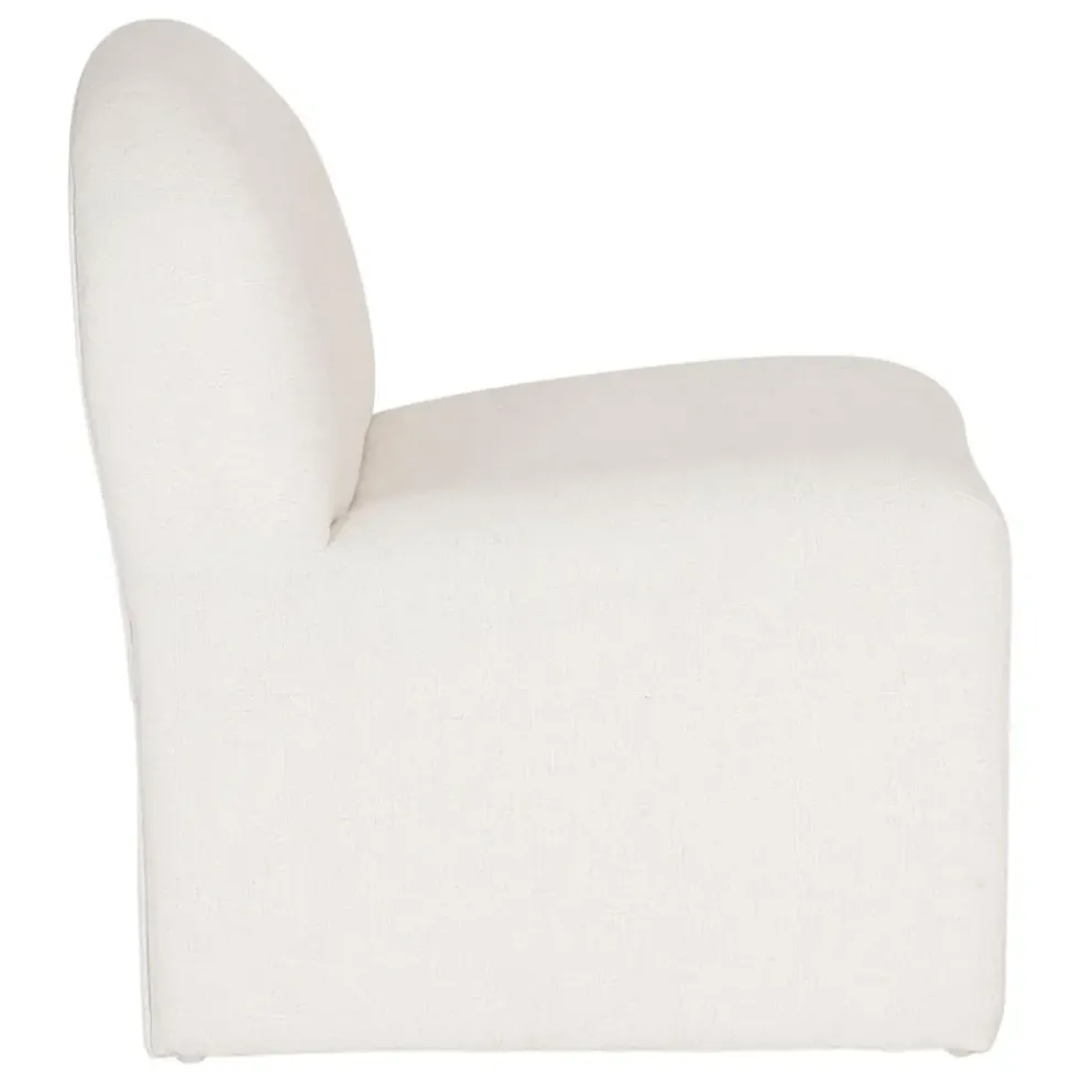 Fauteuil en lin écru - Minimal