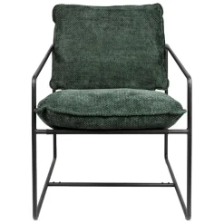 Fauteuil en tissu et fer émeraude - Elément