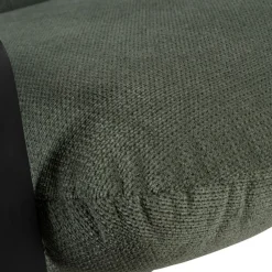 Fauteuil en tissu kaki et fer noir - Torsten