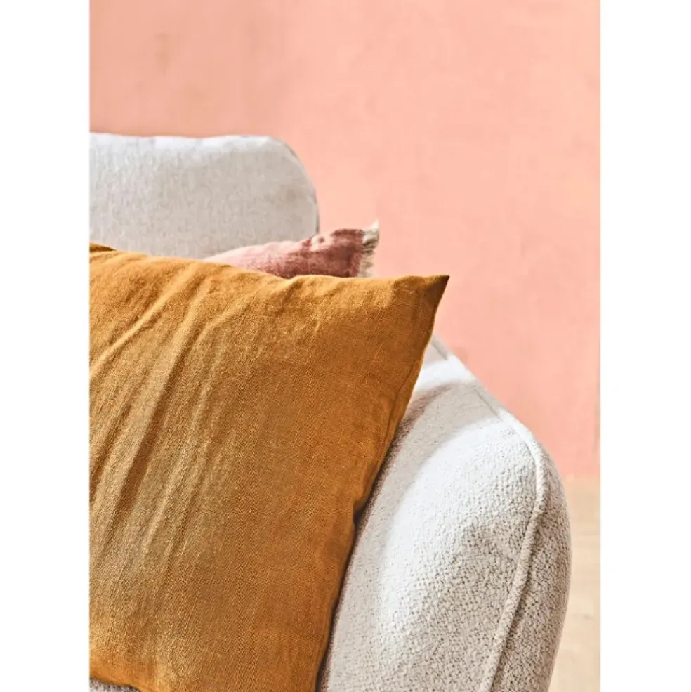 Fauteuil en tissu Raven ivoire - Axel