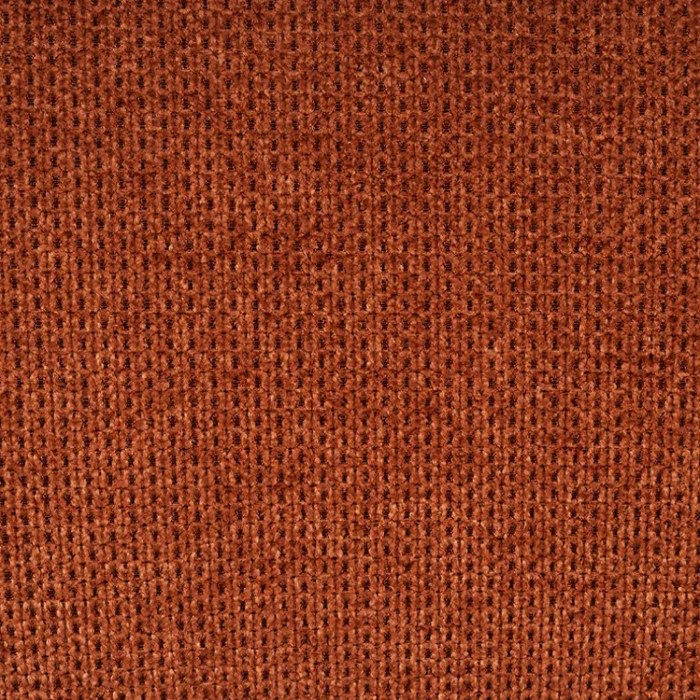 Fauteuil en tissu terracotta - Tessia