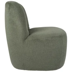 Fauteuil en tissu vert - Tessia