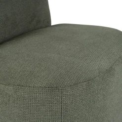 Fauteuil en tissu vert - Tessia