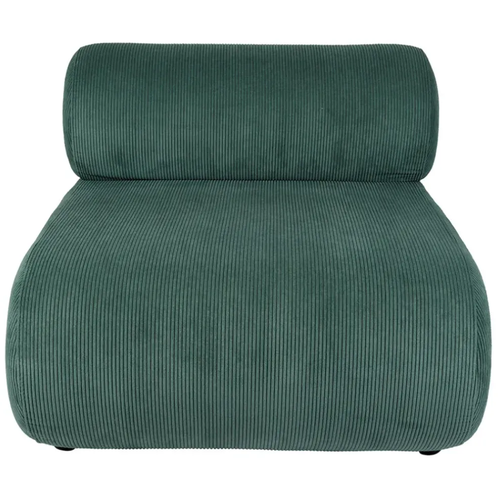 Fauteuil en velours côtelé vert - Chelsea