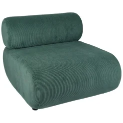 Fauteuil en velours côtelé vert - Chelsea