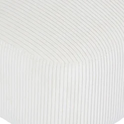 Fauteuil en velours côtelé écru - Eleonor