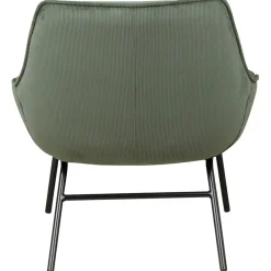 Fauteuil en velours côtelé vert sapin - martin