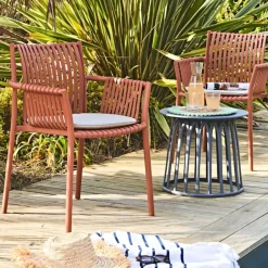 Fauteuil extérieur terracotta - Lumi