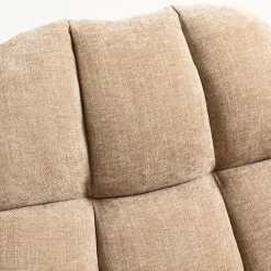 Fauteuil pivotant en tissu sable - Molto