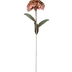 Fleur artificielle rose et vert h74cm - Hortensia