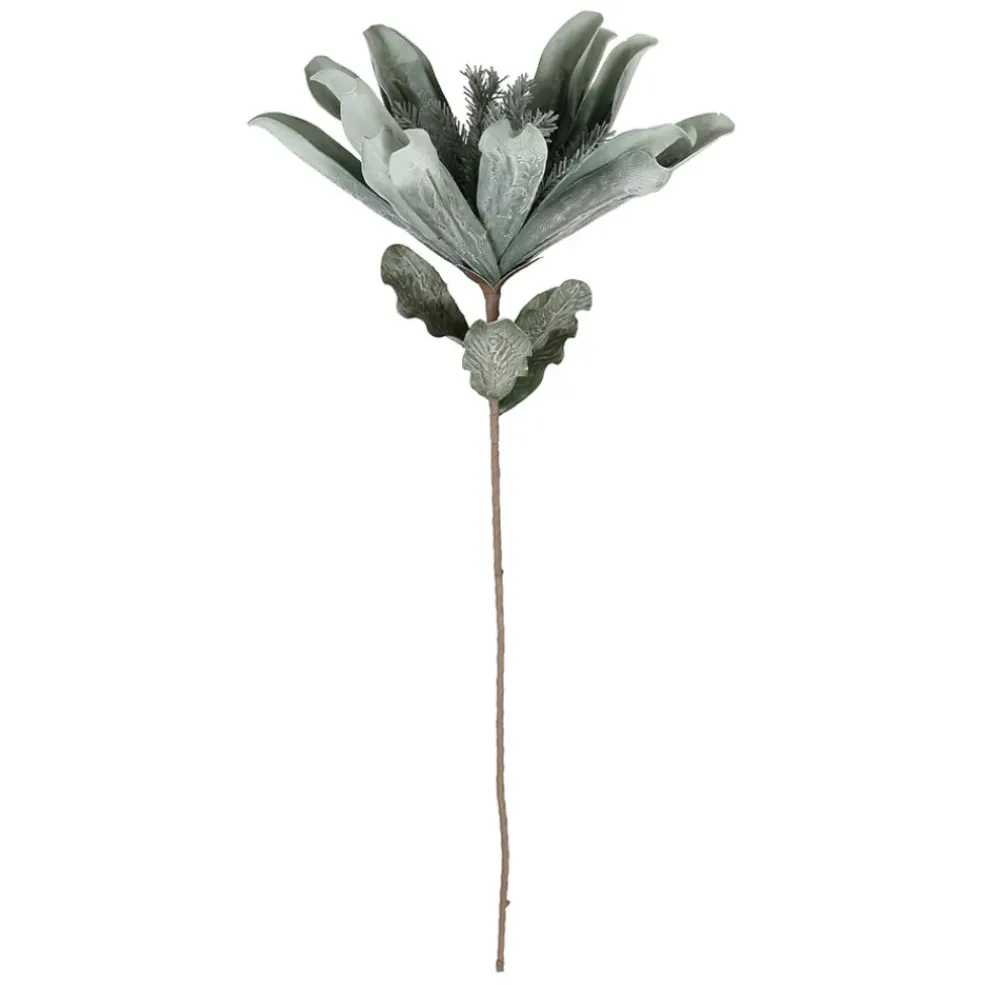 Fleur tubai vert d'eau h97cm eva+fil de fer