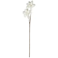Fleur tupia blanc cassé h90cm eva+fil de fer