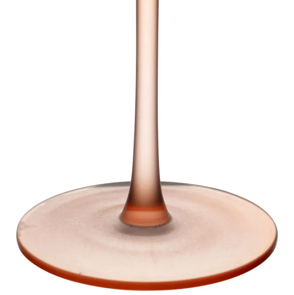 Flute en cristallin vert et corail givré 22cl - Adria