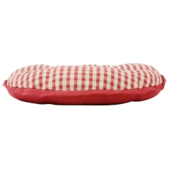 Galette de chaise ronde mami rouge en coton