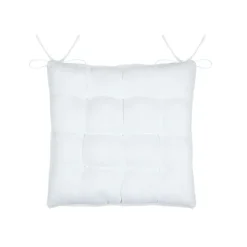 Galette de chaise 40x40x5cm blanc - Asgard