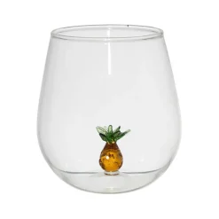 Gobelet ananas en verre ambre 38cl - Colorea
