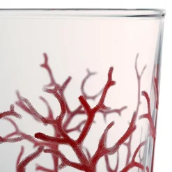 Gobelet corail bodega rouge en verre