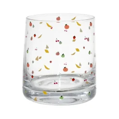 Gobelet en verre et fruits multicolore 25cl - Les Fruits