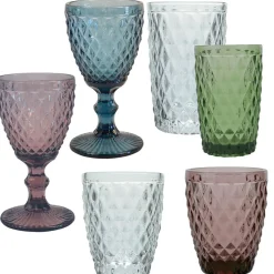Gobelet en verre transparent 22cl - Diamond