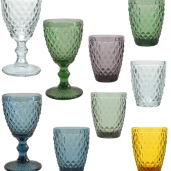 Gobelet en verre vert 22cl - Diamond