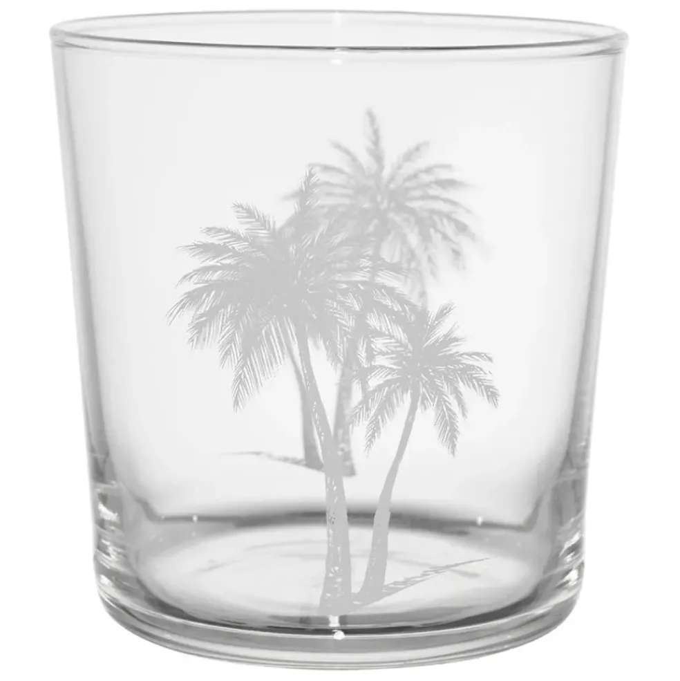 Gobelet palmier en verre blanc 36cl - Bodega