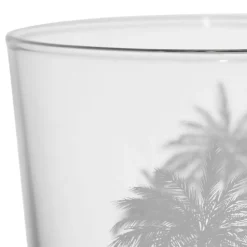 Gobelet palmier en verre blanc 36cl - Bodega