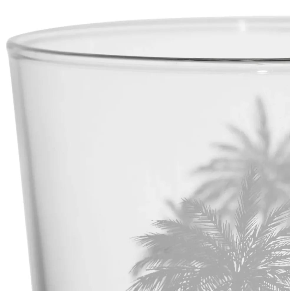 Gobelet palmier en verre blanc 36cl - Bodega