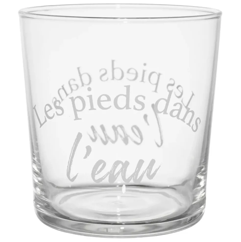 Gobelet pieds dans l'eau en verre blanc 36cl - Bodega