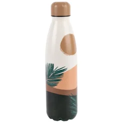 Gourde isotherme sunset terracotta et vert 50cl en inox - sweet leaves