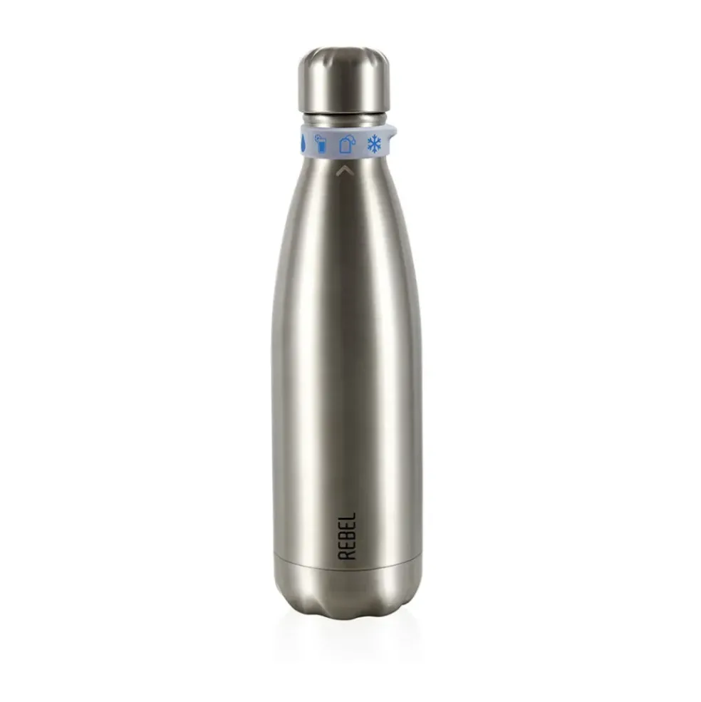 Gourde metallique 50cl argent