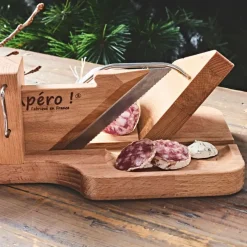 Guillotine à saucisson en hêtre
