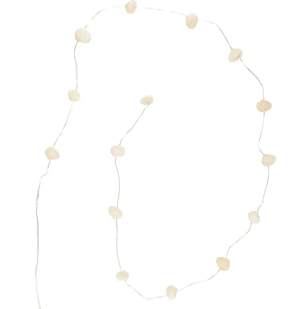Guirlande avec led coquillage naturel l130cm