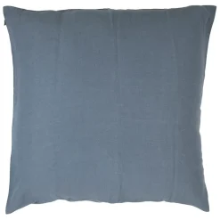 Housse coussin en lin turquin 80x80cm - Porticcio