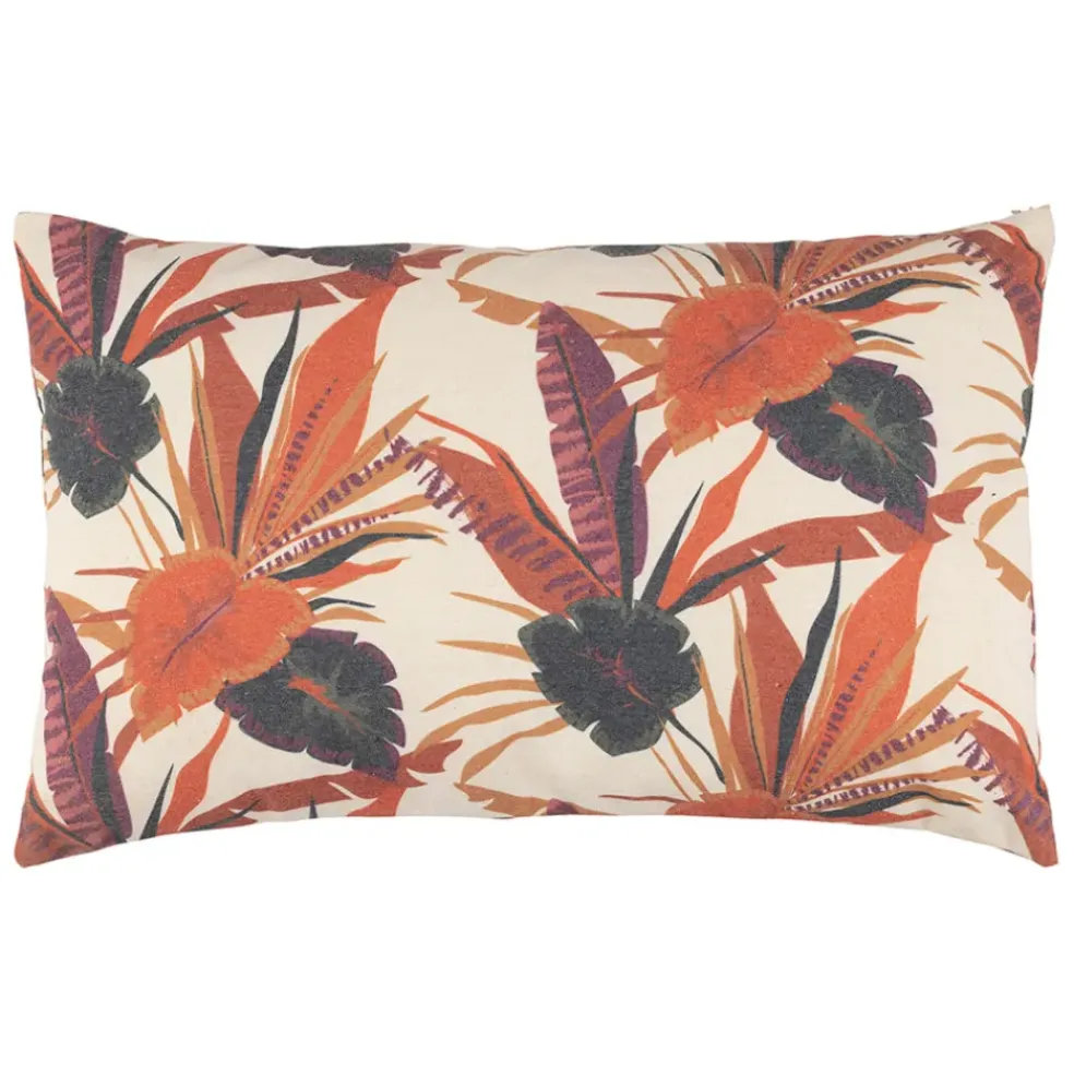 Housse coussin en tissu et coton multicolore 50x30cm - Palmera