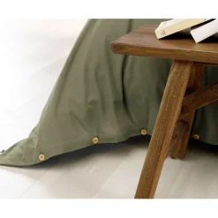 Housse de couette en flanelle romarin 260x240cm - Candice