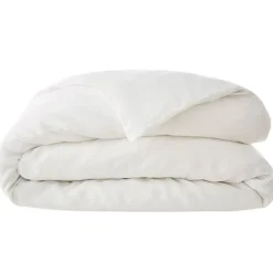 Housse de couette en lin lavé craie 240x220cm - Soline